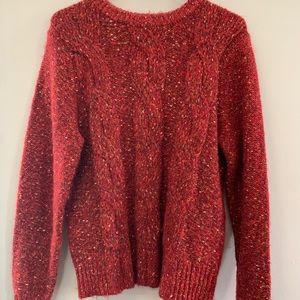 Red Woven Sweater, size XS